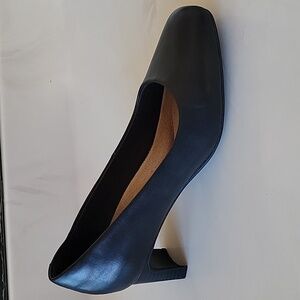 Clarks Classic Black Leather Heels